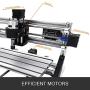 VEVOR CNC 3018 CNC Router Kit 3 Axis CNC Router Machine GRBL Control with ER11 and 5mm Extension Rod for Plastic Acrylic PCB PVC Wood Carving Milling Engraving Machine(XYZ Working Area 300x180x45mm)