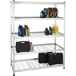 Amazon Basics Heavy Duty Storage Shelving Unit - Single Post, High-Grade Aluminum