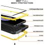 Galaxy S9 Case,Tomplus Armor Tank Aluminum Metal Shockproof Military Heavy Duty Protector Cover Hard Case for Samsung Galaxy S9 (Yellow)