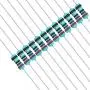Resistance kit,1280 Pieces 64 Values Metal Film Resistor Accessory kit 1/4W 1 Ohm-10M Ohm Metal Film Resistors Assortment