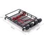 Facibom for MN D90 D99 MN90 MN99S 1/12 RC Car Upgrade Parts Metal Luggage Carrier Tray Roof Rack with LED Light Accessories