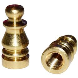 Creative Hobbies ELY505 Solid Brass Finial for Lamp Shades, 1 Inch Tall -Pack of 2