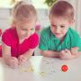 6 Sets Retro Jacks Ball Game Metal Jacks Set, Include 60 Pieces Gold and Silver Jacks and 6 Pieces Red Rubber Balls for Kids Adults Party Favor Game Prize