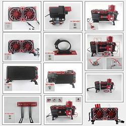 Laptop Cooling Fan,Notebook Computer Water-Cooled Set PC Liquid Cooling Kit,Water Row Water Pump Fan Water Tank Mounting Accessories,Contains All The Bits Need Easy to Installation