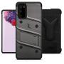 ZIZO Bolt Series for Galaxy S20 Case with Kickstand Holster Lanyard - Gun Metal Gray