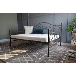 DHP Victoria Daybed, Full Size Metal Frame, Multi-functional Furniture, Bronze