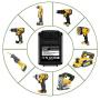 8-Pack 5.0Ah DCB204 Battery for Dewalt 20V MAX XR Lithium Ion Batteries DCB205 DCB200 DCB203 DCB206 DCB204BT-2 DCB201