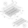 DHP Manila Metal Full Size Daybed and Twin Size Trundle (Bronze)