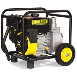 Champion 66520 2-Inch Gas-Powered Semi-Trash Water Transfer Pump with Hose and Wheel Kit