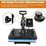 Weanas Pro 8 in 1 Combo Heat Press Machine 12'' x 15'' Digital Transfer Sublimation Swing-Away Machine for Hat/Mug/Hat Plate/Cap/T-Shirts