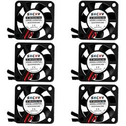 6PCS Raspberry Pi Fan DC Brushless Cooling Fan 3.3V 5V Heatsink Cooler Separating Terminal for Raspberry Pi 4B / 3B+ / 3B/ Zero/Zero W or Other Robot Project