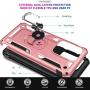 Yerebel Galaxy Note 20 Ultra Case 2020 6.9 inch, [Military Grade] [Metal Ring][Magnetic Support] Defender Heavy Duty Armor Cover for Samsung Galaxy Note 20 Ultra (Rose Gold)