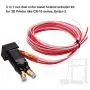 Aibecy 2 in 1 Out Dual Color Metal Hotend Extruder Kit with Cable 0.4mm Brass Nozzle Print Heat 24V Compatible with CR-10 Series Ender-3 3D Printer