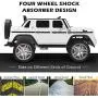 Costzon Ride on Car, Licensed Mercedes-Benz Maybach G650S, 12V Battery Powered Toy w/ 2 Motors, 2.4G Remote Control, 3 Speeds, Lights, Horn, Music, Truck, Electric Vehicle for Kids (White) Costzon Ride on Car, Licensed Mercedes-Benz Maybach G650S, 12V Battery Powered Toy w/ 2 Motors, 2.4G Remote Control, 3 Speeds, Lights, Horn, Music, Truck, Electric Vehicle for Kids (White)