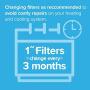 Filtrete 20x25x1, AC Furnace Air Filter, MPR 1500, Healthy Living Ultra Allergen, 2-Pack (exact dimensions 19.719 x 24.688 x 0.78)