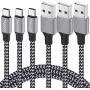 USB Type C Cable 3A Fast Charging, TAKAGI (3-Pack 6feet) USB-A to USB-C Nylon Braided Data Sync Transfer Cord Compatible with Galaxy S10 S10E S9 S8 S20 Plus, Note 10 9 8 and Other USB C Charger USB Type C Cable 3A Fast Charging, TAKAGI (3-Pack 6feet) USB-A to USB-C Nylon Braided Data Sync Transfer Cord Compatible with Galaxy S10 S10E S9 S8 S20 Plus, Note 10 9 8 and Other USB C Charger