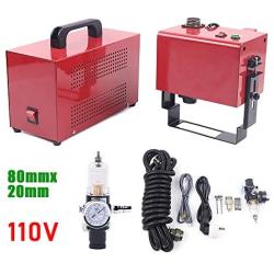 KT-PH03 80mmx20mm Marking Machine Handheld Dot Peen Marking Machine Portable Dot Peen Marking Machine Use with Large and Heavy Metal Parts Such