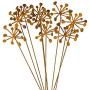 Metal Flower Arrangement 9-Piece Set | Rusty Finish | Made in USA