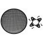 Custom Install Parts 10 Inch Car Audio Speaker Sub Woofer Subwoofer Metal Black Waffle Grill Cover Guard Protector Grille Universal- Single