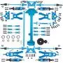 SONPP for WLtoys,1 Set Complete Upgrade Parts Kit for WLtoys A959 A959-B A969-B A979-B K929-B 1/18 RC Car Replacement Accessories,Blue SONPP for WLtoys,1 Set Complete Upgrade Parts Kit for WLtoys A959 A959-B A969-B A979-B K929-B 1/18 RC Car Replacement Accessories,Blue