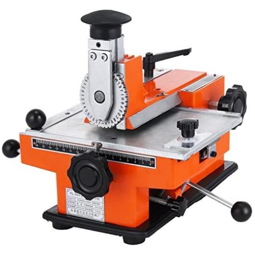 BestEquip Semi-Automatic Metal Stamping Printer Sheet Embosser Metal Embosser Label Marking MachineSuitable for Copper Aluminum Stainless Steel and Plastic