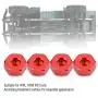 Dilwe RC Car Hex Hub Adapter, 4 Pcs Aluminium Alloy 6mm to 12mm Wheel Hex Hub Adapter for WPL 1634 RC Truck RC Spare Part Accessory (Red) Dilwe RC Car Hex Hub Adapter, 4 Pcs Aluminium Alloy 6mm to 12mm Wheel Hex Hub Adapter for WPL 1634 RC Truck RC Spare Part Accessory (Red)