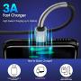 CyvenSmart USB Type C Cable, 2 Pack - USB A 2.0 to USB-C Fast Charger Extra Long Durable TPE Cord Compatible with Samsung Galaxy A10/A20/A51/S10/S9/S8 Plus/Note 9/8,LG V50 V40 G8