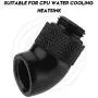 Rotary Adapter,G1/4'' Thread Replacement Parts for CPU Water Cooling heatsink,360-degree Rotation Angle,Stable Performance,Durable