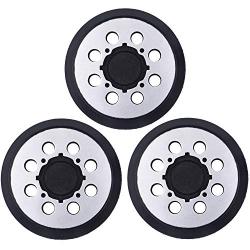 YIJIANG 3 Packs Metal 5 inch 8 Hole Hook & Loop Replacement Sander Pad Compatible with DeWalt DWE6421/6421K, DWE6423/6423K, DCW210B Random Orbital Sander Replace for Pad Part Number DWE64233 & N329079