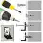 Ansoon Zinc Self-Drilling Drywall Anchors with Screws Kit, 50 Pieces All Together