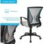 Furmax Office Mid Back Swivel Lumbar Support Desk, Computer Ergonomic Mesh Chair with Armrest (Gray) Furmax Office Mid Back Swivel Lumbar Support Desk, Computer Ergonomic Mesh Chair with Armrest (Gray)