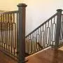 Contemporary Rectangle Stair Wrought Iron Balusters (10-Pack) Modern Hollow Metal Railing Spindles (Real Satin Black not Matte)