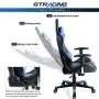 Gtracing Gaming Chair Racing Office Computer Ergonomic Video Game Chair Backrest and Seat Height Adjustable Swivel Recliner with Headrest and Lumbar Pillow Esports Chair (Blue)