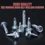 Hilitchi 220-Pieces Zinc Plated Hex Washer Head Self Drilling Sheet Metal Tek Screws Assortment Kit Hilitchi 220-Pieces Zinc Plated Hex Washer Head Self Drilling Sheet Metal Tek Screws Assortment Kit