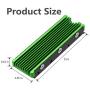 MHQJRH M.2 2280 SSD heatsink (Green)