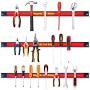 Goplus 6PCS 18'' Magnetic Tool Holder, Organizer Racks Set, Metal Storage Organizer Bar for Garage/Workshops (Mounting Screws Included)
