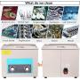 Ultrasonic Cleaner 15L Professional Ultrasonic Engine Parts Carburetor Circuit Board Gun Motor Repair Tools Cleaning Machine with Mechanical Knob Control