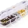 Mudder 6 Colors Lobster Claw Clasps and 6 Colors Open Jump Rings for Jewelry Making (12 mm, 5 mm)