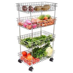 Seville Classics Heavy-Duty Commercial-Grade Utility Cart, NSF Listed