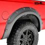 Tidal Fender Flares 4PCS Textured Black Pocket Rivet Style ABS for 08-10 Super Duty F250/F350