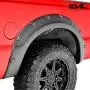 Tidal Fender Flares 4PCS Textured Black Pocket Rivet Style ABS for 08-10 Super Duty F250/F350
