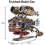 Microworld 3D Metal Puzzle Whale Base Model Building Kits Laser Cut Brain Teaser DIY Jigsaw Puzzles F009
