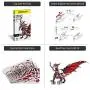 Piececool 3D Metal Model Kits-Black Dragon King, DIY 3D Metal Puzzle for Adults, Great Birthday Gifts