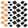 Easycargo 40pcs Raspberry Pi 4 Heatsink Kit Aluminum + Copper + 3M 8810 Thermal Conductive Adhesive Tape for Cooling Cooler Raspberry Pi 4B, Raspberry Pi 3 B+ Easycargo 40pcs Raspberry Pi 4 Heatsink Kit Aluminum + Copper + 3M 8810 Thermal Conductive Adhesive Tape for Cooling Cooler Raspberry Pi 4B, Raspberry Pi 3 B+