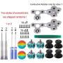 Onyehn 4pcs 3D Analog Joysticks Wireless Thumb Sticks Sensor Replacement Parts for Xbox 1 Controller,with Screwdriver and D Pads Rubber Conductive R L Button Repair Kits