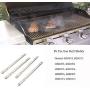 Xhring 4pack Straight Tube Burner, Grilling Corner Pipe Burner for Charbroil, Length 15.9inch