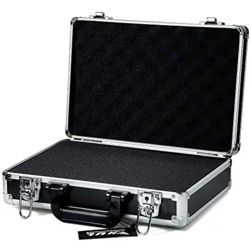 HUL 14in Two-Tone Aluminum Case with Customizable Pluck Foam Interior for Test Instruments Cameras Tools Parts and Accessories HUL 14in Two-Tone Aluminum Case with Customizable Pluck Foam Interior for Test Instruments Cameras Tools Parts and Accessories