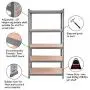 Tangkula 72'' Storage Shelves, Heavy Duty Steel Frame 5-Tier Garage Shelf, Metal Multi-Use Storage Shelving Unit for Home/Office/Dormitory/Garage Tangkula 72'' Storage Shelves, Heavy Duty Steel Frame 5-Tier Garage Shelf, Metal Multi-Use Storage Shelving Unit for Home/Office/Dormitory/Garage