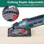 Mini Circular Saw, HYCHIKA Compact Circular Saw Tile Saw with 3 Saw Blades 4A Pure Copper Motor, 3-3/8”4500RPM Ideal for Wood, Soft Metal, Tile and Plastic Cuts, Laser Guide, Scale Ruler Mini Circular Saw, HYCHIKA Compact Circular Saw Tile Saw with 3 Saw Blades 4A Pure Copper Motor, 3-3/8”4500RPM Ideal for Wood, Soft Metal, Tile and Plastic Cuts, Laser Guide, Scale Ruler