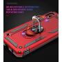 TJS Phone Case Compatible with Samsung Galaxy A10E 5.8'' (Not Fit Galaxy A10/M10), with [Full Coverage Tempered Glass Screen Protector] Resistant Defender Metal Ring Magnetic Support Cover (Teal)